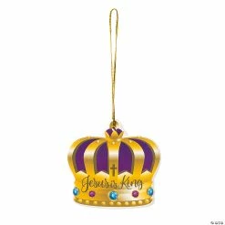 Coupon ✔️ He Is King Ceramic 🎄 Christmas Ornaments - 12 Pc. 🥰