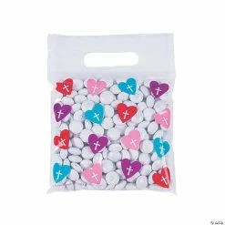 Promo 🎁 Hearts & Crosses Resealable Mask Storage Bags - 50 Pc. 🤩