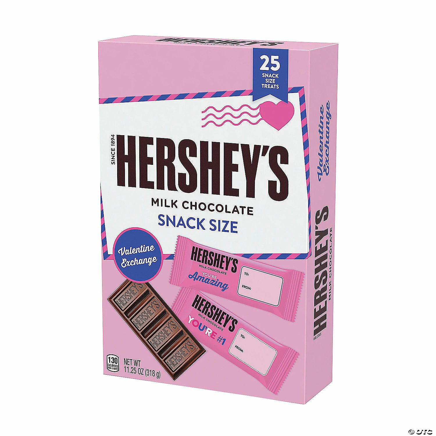 Brand new 👏 Hershey’s® Snack Size Milk Chocolate 🍬 Candy Bars Valentine Exchanges for 25 ⭐