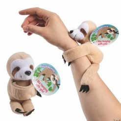 Flash Sale ๐งจ Hugging Stuffed Sloth Bracelet Valentine Exchanges with Card for 12 ๐