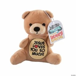 Coupon π Jesus Loves You Stuffed Bear Valentine Exchanges with Card for 12 π
