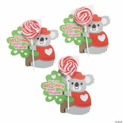 Hot Sale โญ Koala Lollipop Valentine Exchanges with Card for 24 โญ