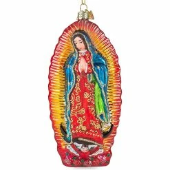 Buy 🔥 Kurt Adler Noble Gems Our Lady Of Guadalupe Hanging Glass 🎅 Christmas Ornament 🤩