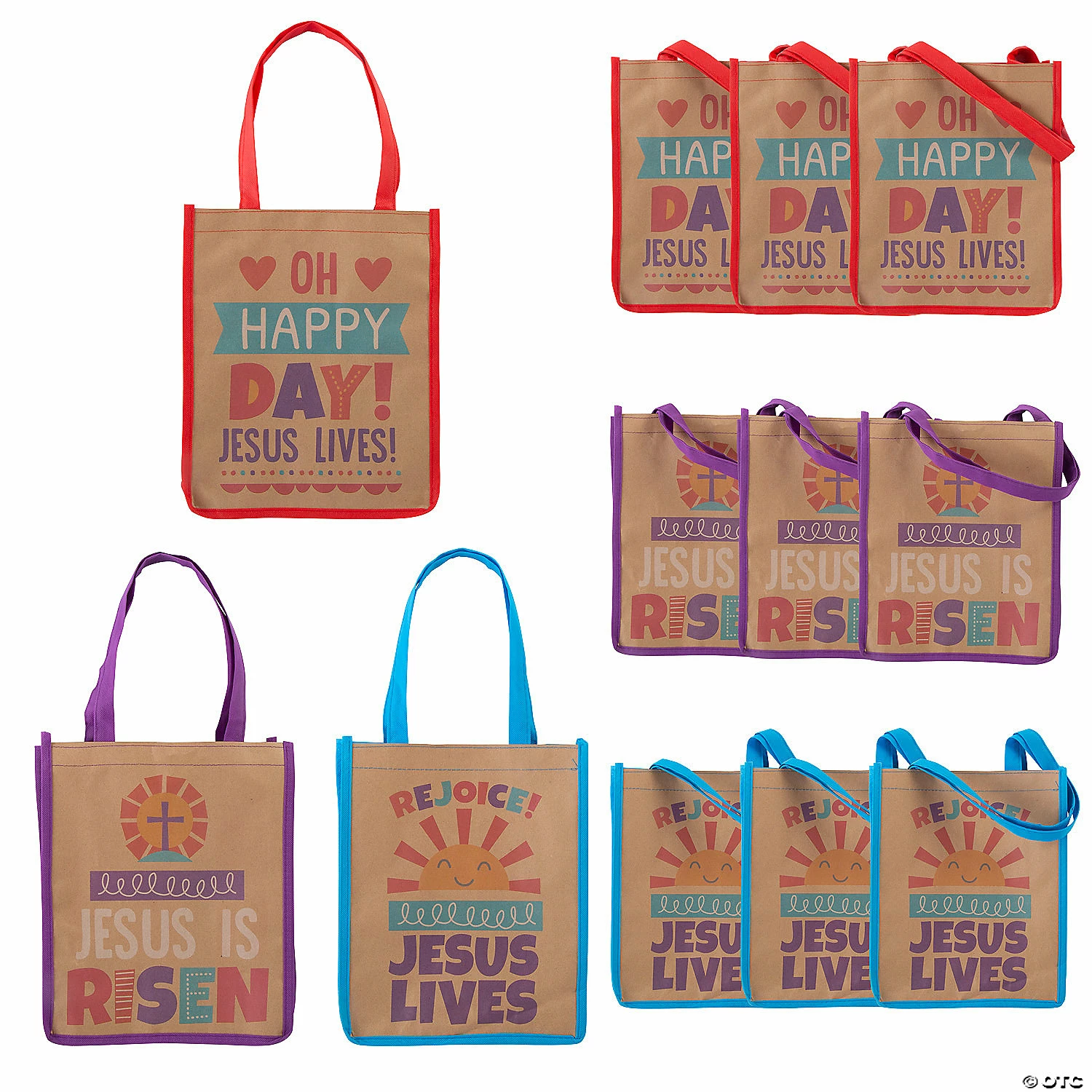 Deals ๐ฏ Large He Lives Craft Nonwoven Tote Bags - 12 Pc. โ๏ธ