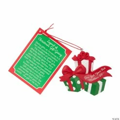 Buy 💯 Legend of 🎄 Christmas Gift-Giving Resin Ornaments with Card - 12 Pc. ⭐