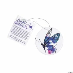 Best deal 🌟 Legend of the Butterfly Ceramic 🎅 Christmas Ornaments with Card - 12 Pc. ✔️