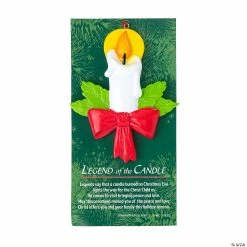 Hot Sale 🧨 Legend of the Candle Resin ❄ Christmas Ornaments with Card - 12 Pc. ⭐