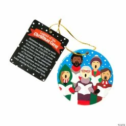 Hot Sale 😉 Legend of the Carollers 🎄 Christmas Ornaments with Card - 12 Pc. ✔️