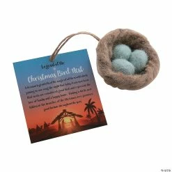 Discount ✔️ Legend of the 🎄 Christmas Nest Ornaments with Card - 12 Pc. ⌛