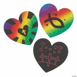 Promo ๐ Magic Color Scratch Religious Valentineโs Day Cards - 24 Pc. ๐