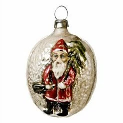 Discount ✔️ Marolin 2011034 Mouthblown 🎄 Christmas Glass Ornament Ball with St Nicholas 😀