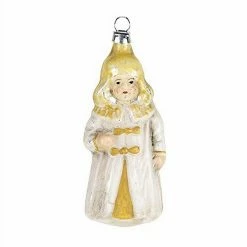 New ❤️ Marolin 2011095 Vintage Mouthblown Glass Ornament Nuremberg Christ Child 💯