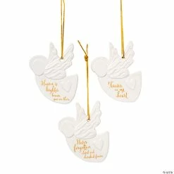 Hot Sale 👍 Memorial Ceramic Angel Ornaments - 12 Pc. 😉