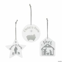 Cheapest 🥰 Nativity Acrylic Hanging 🎄 Christmas Ornaments - 12 Pc. 🤩