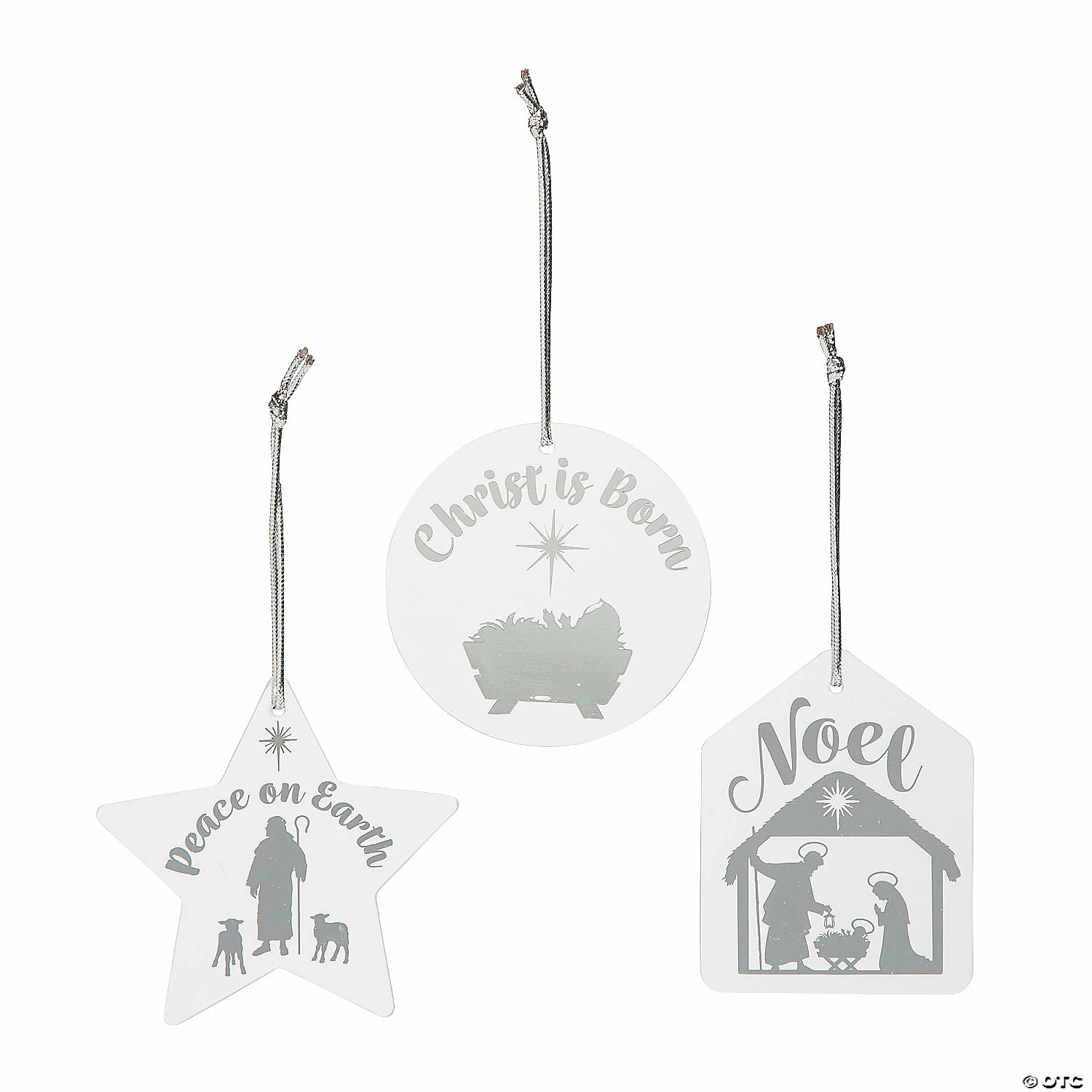 Cheapest 🥰 Nativity Acrylic Hanging 🎄 Christmas Ornaments - 12 Pc. 🤩