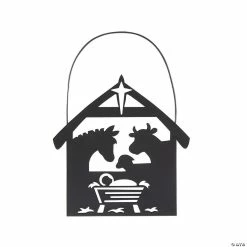 Hot Sale 😍 Nativity Manger Animals Silhouette Metal 🎄 Christmas Ornaments - 12 Pc. 🔔