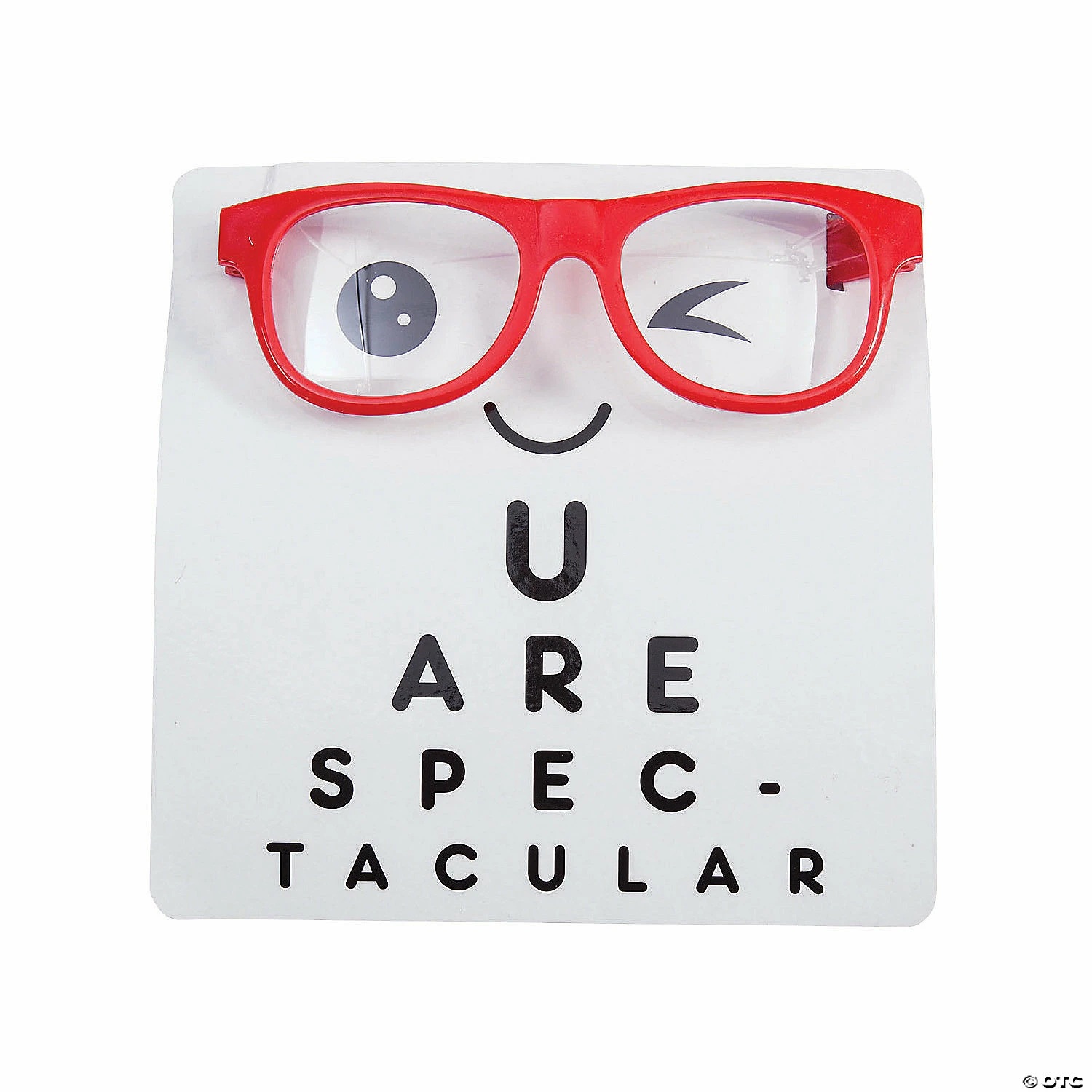 Cheap โจ Nerdy Clear Lens Glasses Valentine Exchanges with Card for 12 ๐ฏ