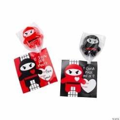 Flash Sale โค๏ธ Ninja Lollipop Valentine Exchanges with Card for 12 โค๏ธ