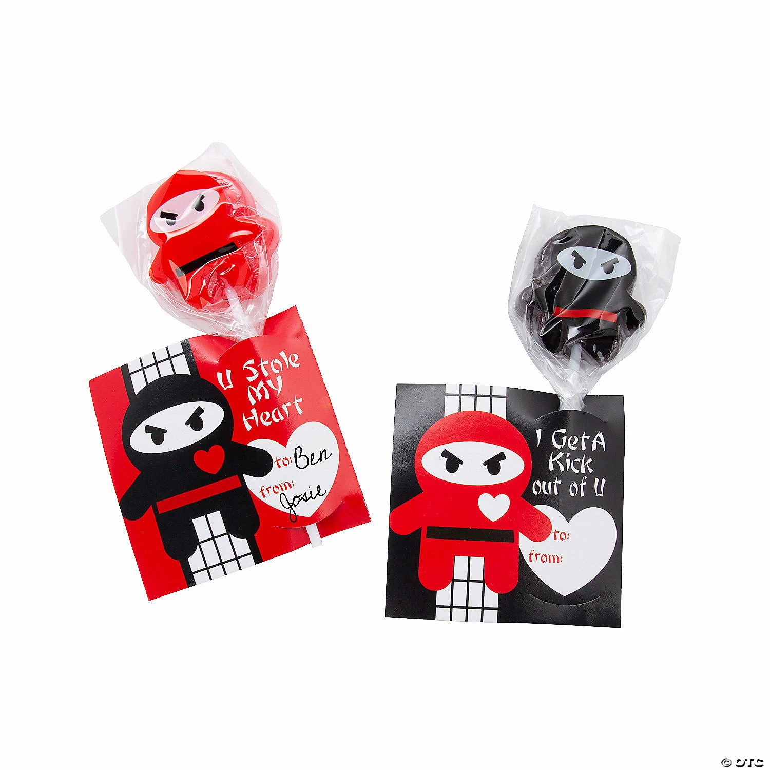 Flash Sale ❤️ Ninja Lollipop Valentine Exchanges with Card for 12 ❤️
