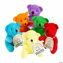 Best Pirce 🔔 Positive Affirmations Stuffed Bears with Cards - 12 Pc. 🌟