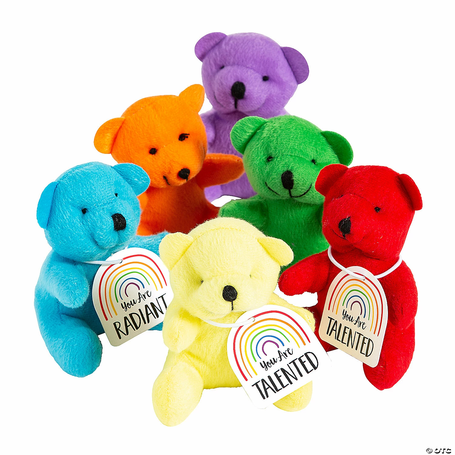 Best Pirce π Positive Affirmations Stuffed Bears with Cards - 12 Pc. π