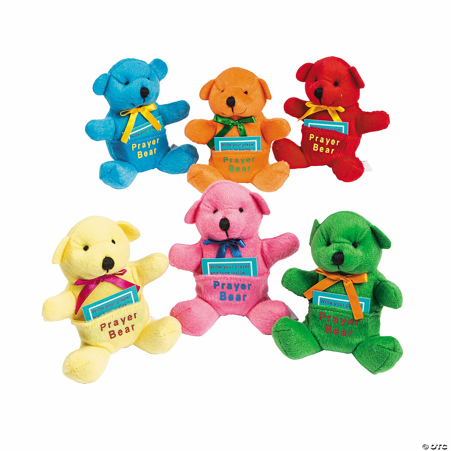 Cheap ๐ Prayer Stuffed Bears with Prayer Card - 12 Pc. ๐ฅฐ