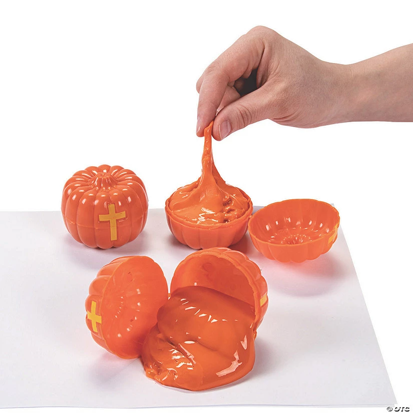 New ๐ Putty-Filled Christian Pumpkin Toys - 24 Pc. ๐งจ