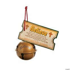 Budget ๐ Religious Believe โ Christmas Bell Ornaments with Card - 12 Pc. ๐