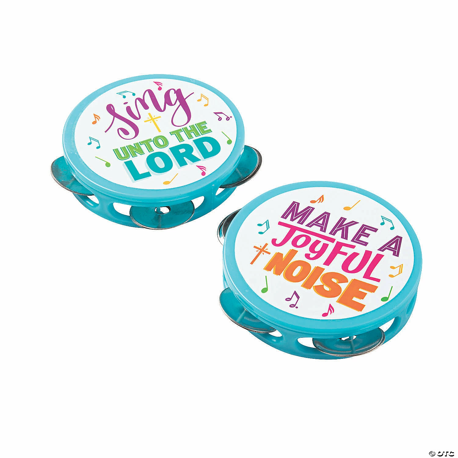 Best Pirce ๐ Religious Mini Tambourines - 12 Pc. ๐ฅฐ