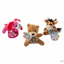 Coupon π Religious Stuffed Characters Valentine Exchanges with Card for 36 βοΈ