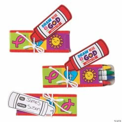 Hot Sale 🧨 Religious Valentine Crayons with Valentine's Day Card for 24 👍