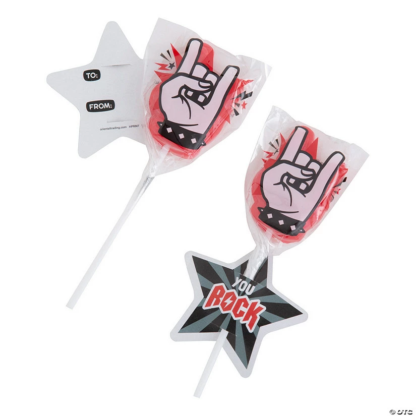 Coupon ๐ฅ Rock Fingers Character Lollipops with Card for 12 ๐