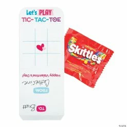 Brand new 👍 Skittles® Fun Size with Tic-Tac-Toe Valentine Card ⭐