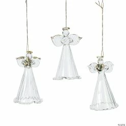 Outlet π Spun Glass Angel π Christmas Ornaments - 12 Pc. π