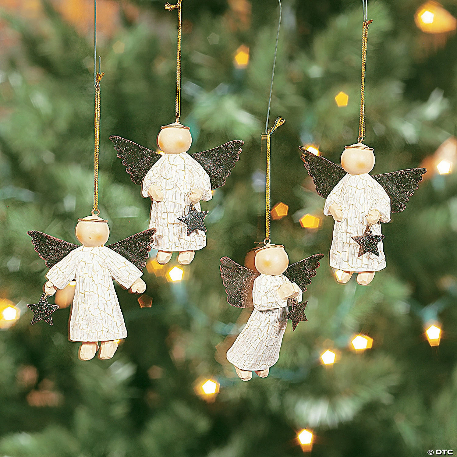 Best deal ๐ Star-Gathering Angel ๐
Christmas Ornaments - 12 Pc. ๐งจ - Image 2