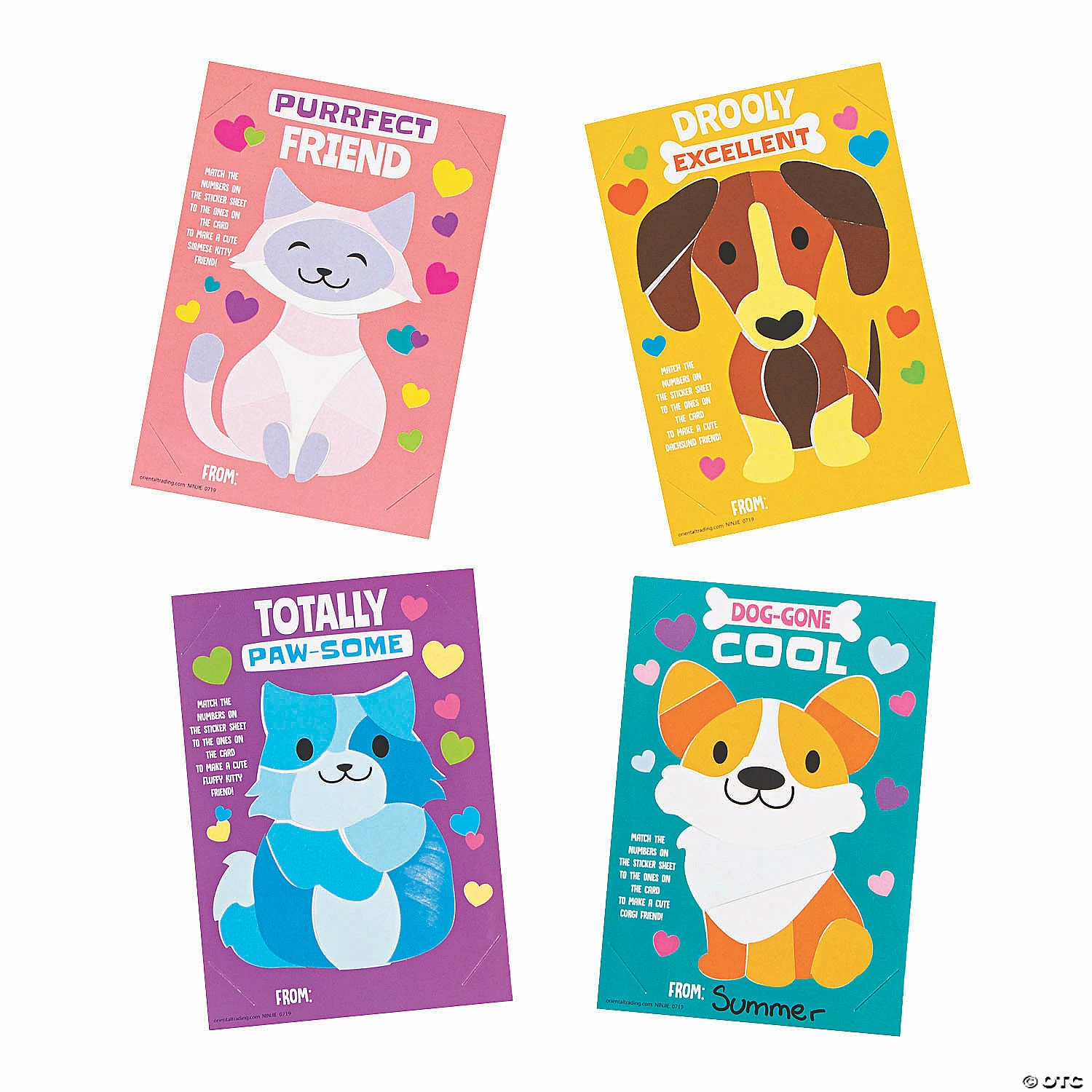 Best Pirce ๐ Sticker by Number Valentineโs Day Cards - 24 Pc. โ - Image 2