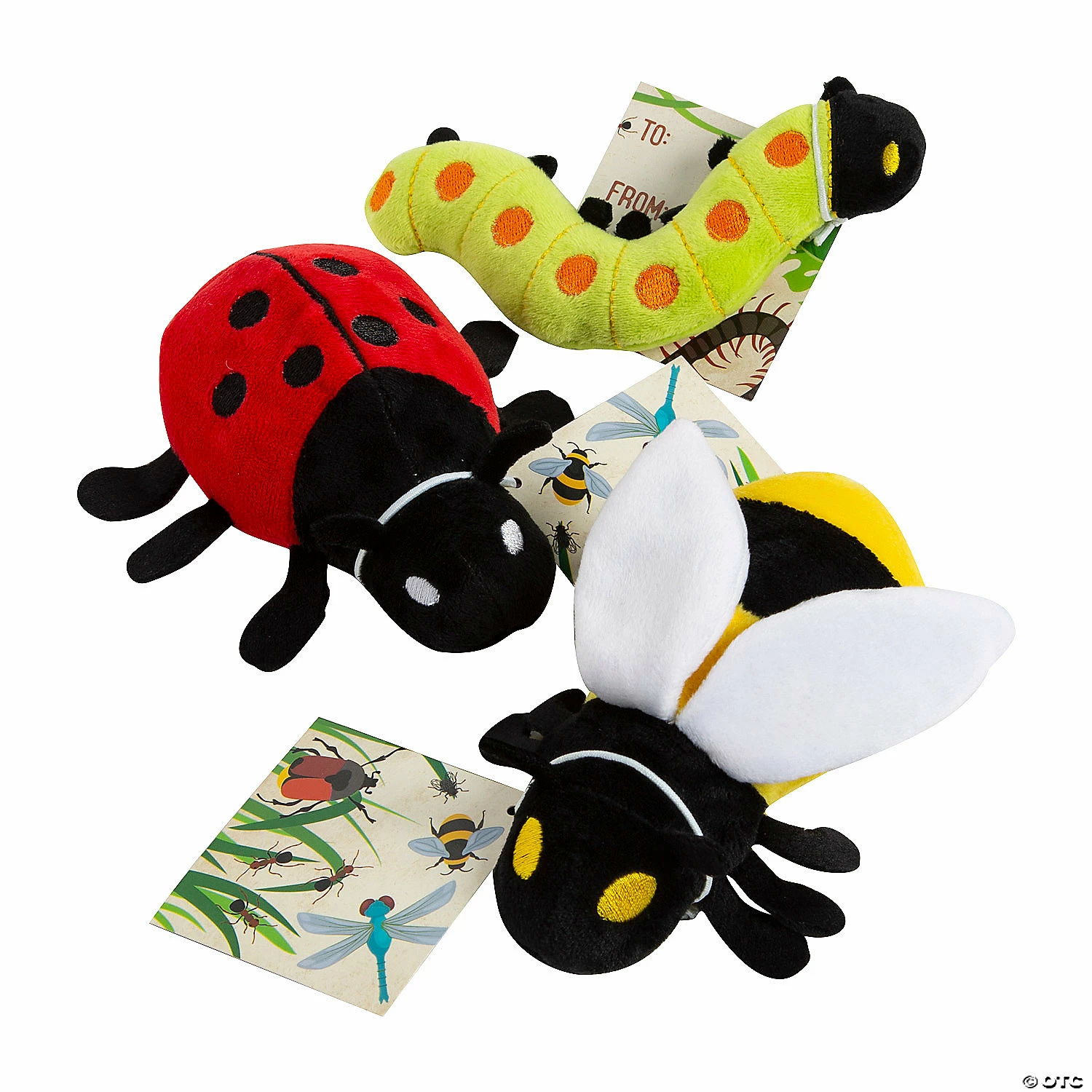 Budget π Stuffed Bugs with Card - 12 Pc. βοΈ