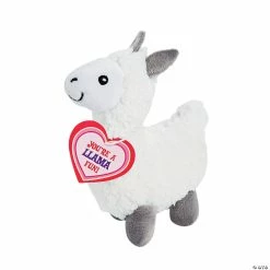 Discount โค๏ธ Stuffed Llamas Valentine Exchanges with Card for 12 ๐