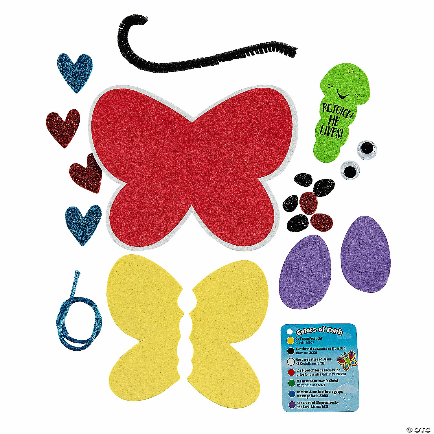 Budget 𧨠The Salvation Story Butterfly Bible Craft Kit - Makes 12 π₯ - Image 3