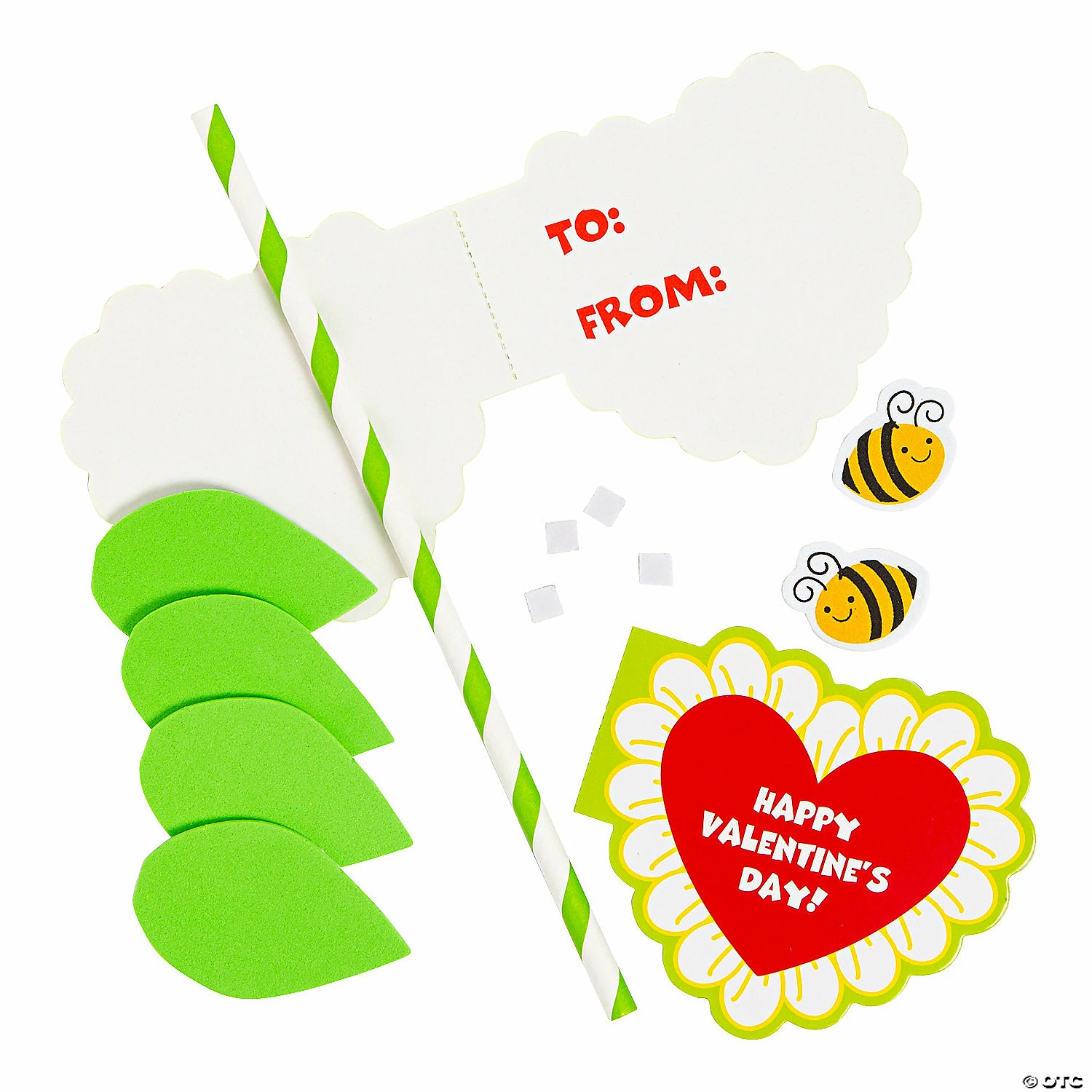 Discount ❤️ Valentine Heart Flower Card Craft Kit - Makes 12 ❤️ - Image 2