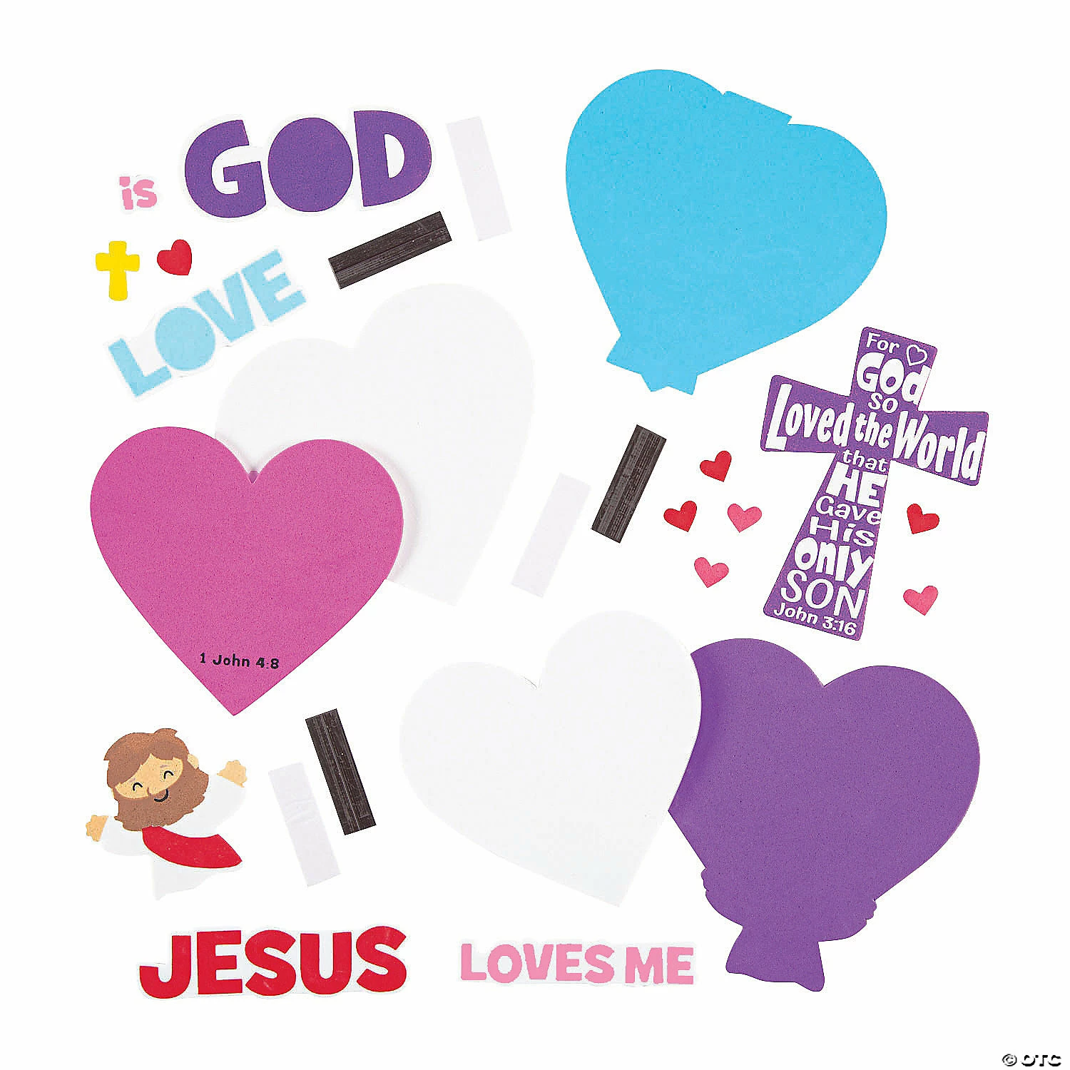 Flash Sale ✨ Valentine Inspirational Heart Magnet Craft Kit - Makes 12 😀 - Image 2