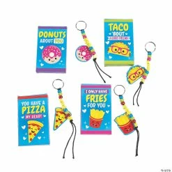 Best Sale 😀 Valentine Keychain with Giveaway Box Craft Kit - Makes 24 🥰