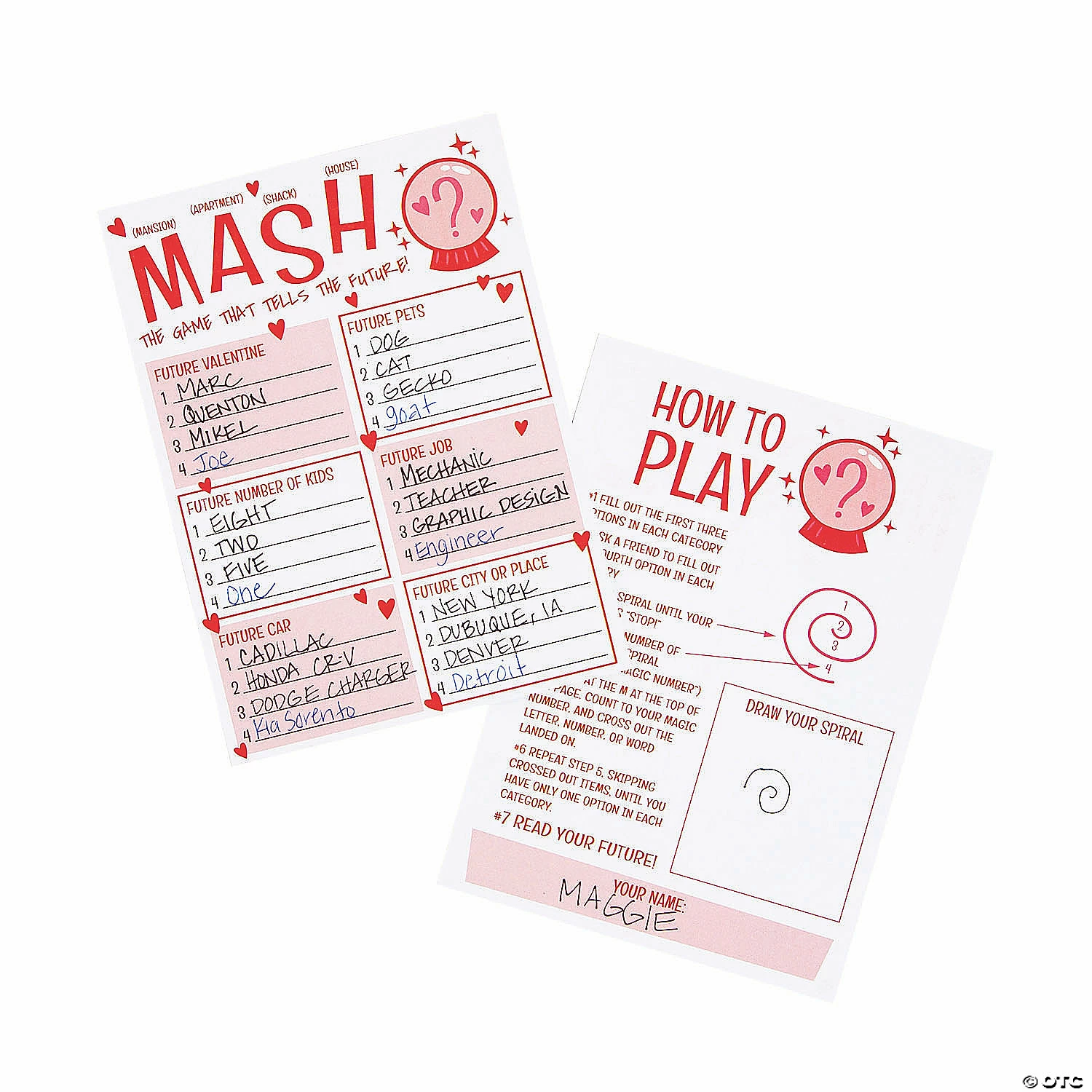 Best deal ๐ Valentine's Day MASH Game Cards ๐ - Image 2