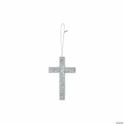 Buy 🤩 Winter Wonderland Cross Jeweled 🎄 Christmas Ornaments - 6 Pc. 🎉