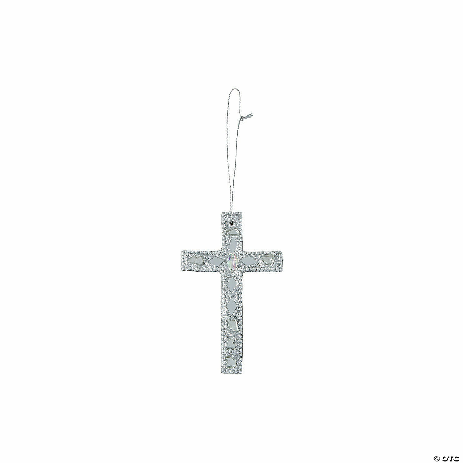 Buy 🤩 Winter Wonderland Cross Jeweled 🎄 Christmas Ornaments - 6 Pc. 🎉